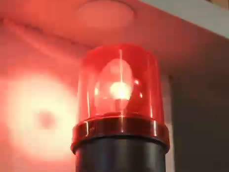 Sirene vermelha acesa do Poste Sentinela da Bismarck